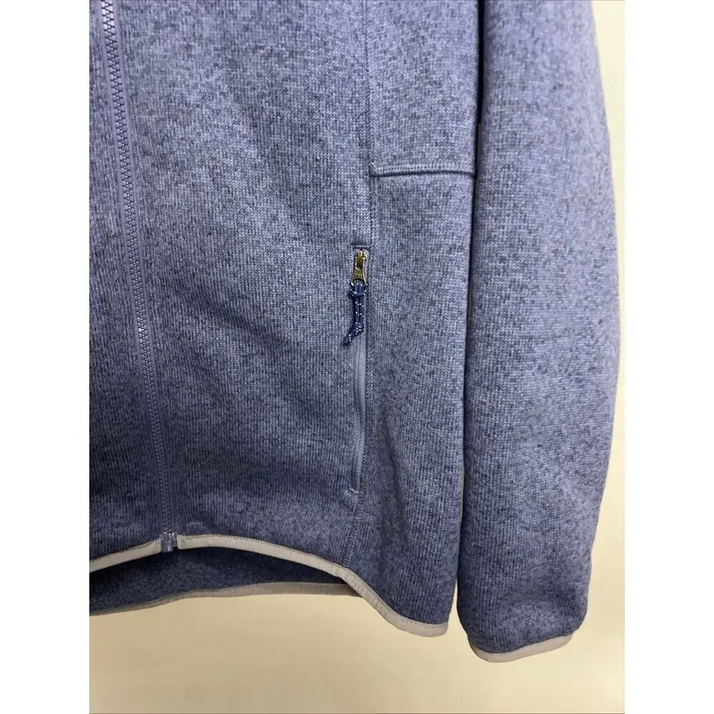 L.L.Bean Fleece Knit Stand Collar Long Sleeve Full Zip Sweater/Jacket Sz Small - Picture 2 of 7